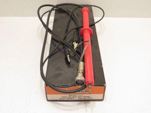 Vintage 1958 Simpson High Voltage Test Probe 30,000 Volts Model # 0732 in Box