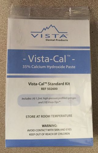 Vista vista-cal 35% calcium hydroxide paste 4x1.2ml syringes 502600 exp: 2015-02 for sale