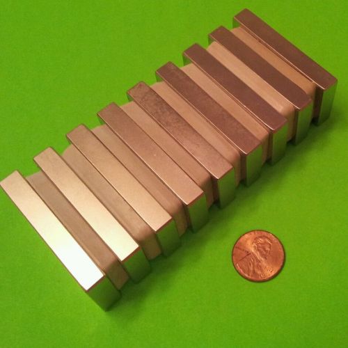 8 Neodymium N52H block magnets.  2&#034; x 1&#034; x 5/16&#034; High Heat Rare Earth Magnets