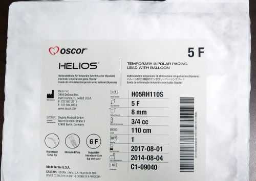 Oscor H05RH110S Helios Temporary Bipolar Pacing Lead With Balloon