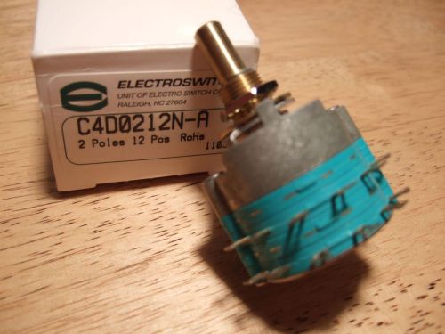 Electroswitch c4d0212n-a rotary switch; 2 poles; 2-12 positions; 2 decks for sale