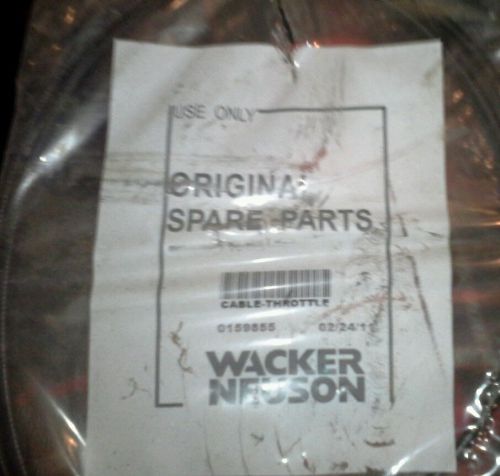 Genuine Wacker Part  WACKER NEUSON PARTS # 0159855 / CABLE-THROTTLE