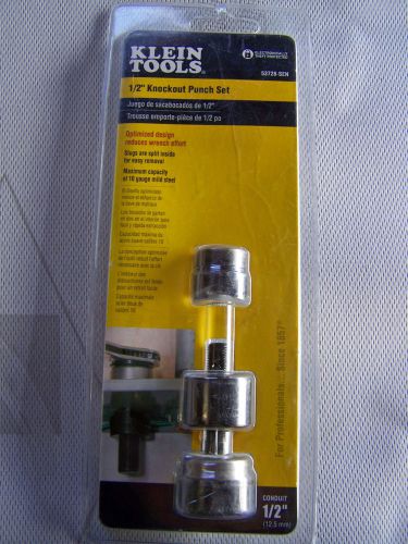 Klein tools 1/2&#034; conduit knockout punch set. model # 53728-sen for sale