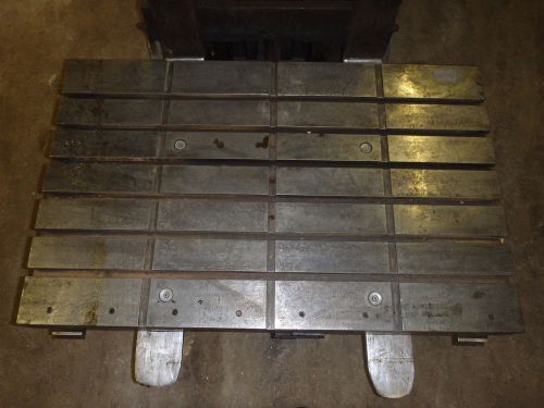 48&#034;x30&#034;x6.5&#034; steel welding t-slotted table cast iron layout plate 6 t-slot weld for sale