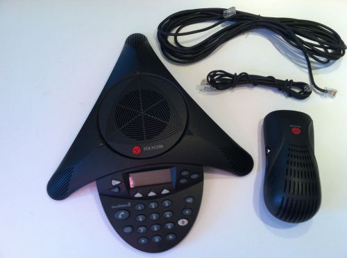 Polycom SoundStation 2 clean, tested, very nice shape with power &amp; cords