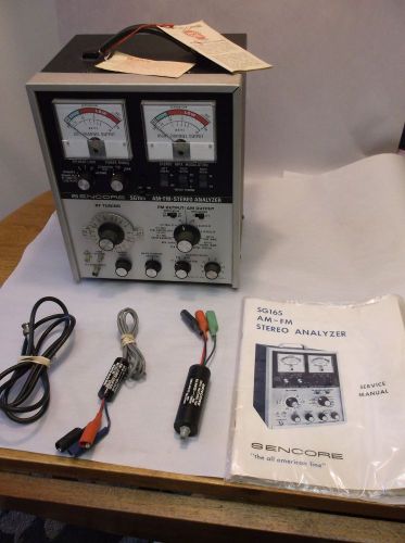 Sencore SG165 AM / FM Stereo Analyzer - Tested - and orig manual minty n xtras