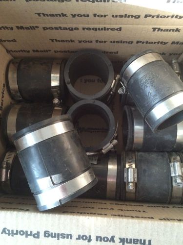 Fernco 3&#034; Couplings lot of 10 plus 1-1&#034;1/2 as seen in picture