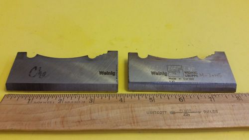 Set of Weinig crown molding (moulding) blades, 0119049