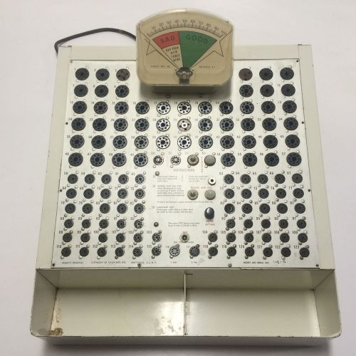 Drug Store Tube Tester Calex MFG. Vintage Commercial Vacuum Television Audio