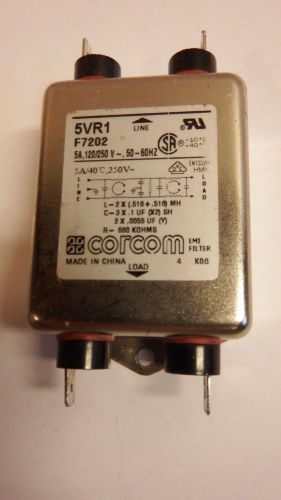 Corcom 5VR1 EMI Filter 120/25V 5A-50-60HZ