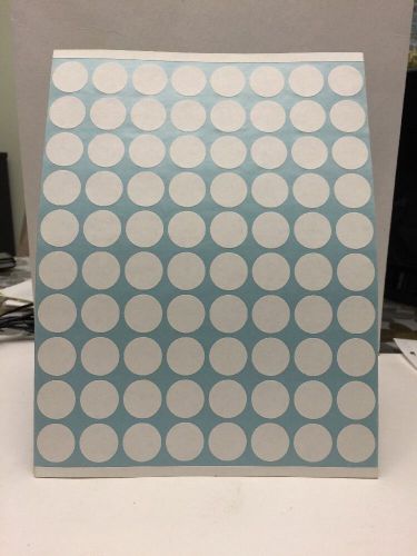 800 WHITE STICKERS CIRCLE LABELS DOT PRINTING SHIPPING 25 mm 15/16 inch diameter