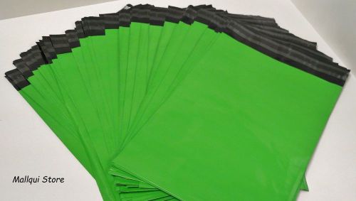 10 GREEN COLOR POLY SHIPPING BAGS 10 x 13 MAILING PLASTIC ENVELOPES