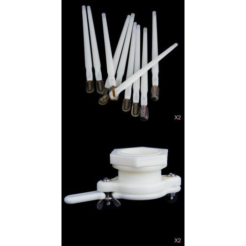20x royal jelly soft head pen +2x honey gate valve hive bee beekeeping tool 38mm for sale
