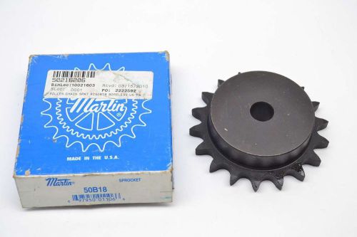 New martin 50b18 18 tooth steel 5/8 in single row chain sprocket b422967 for sale