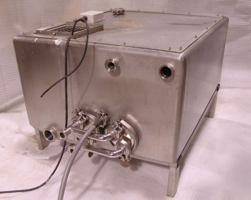 Sanitary process tank , 75 gallon , internal heat exchanger