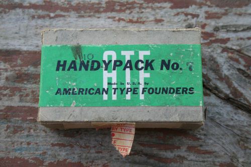 VTG American Type Founders Handypack, No. 7  U.S Postal Stamps, Cuts,