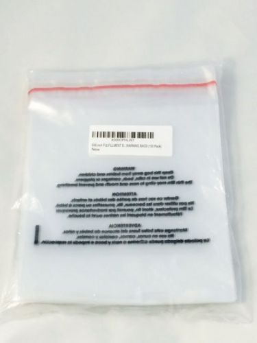 100 6x6 Self Seal Suffocation Warning Clear Poly Bags 1.5 mil Resealable Bag