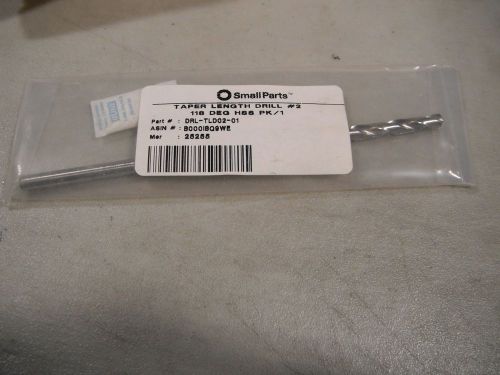 Precision Twist Taper Length Drill #2 118 Degree HSS Overall Length 6 1/8&#034;