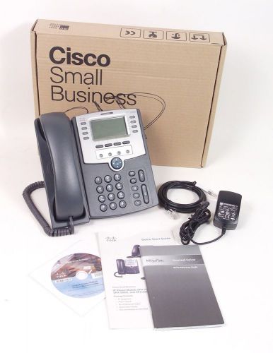 For Parts Cisco SPA509G 12-Line IP VOIP Business Phone w/ Handset Adapter Stand