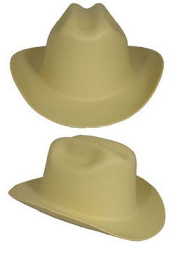 Outlaw cowboy style safety hard hat &#034;tan&#034; ratchet susp ansi/osha approved! for sale