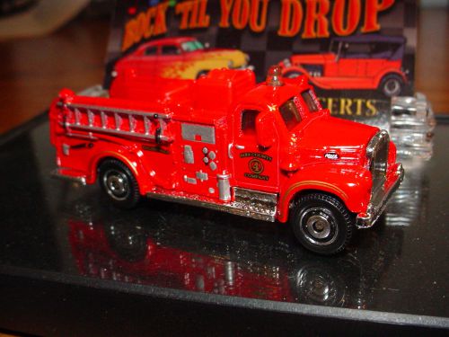 Vintage Mack fire truck Hot Rod business card holder