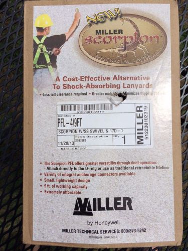 Miller Scorpion Personal Fall Limiter, Lanyard, Teather PFL-4/9FT