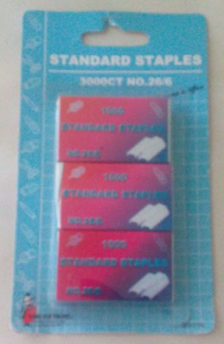 Standard Staples 3000ct no.26/6