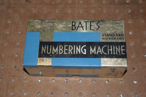 Bates Vintage Numbering Machine New in Box