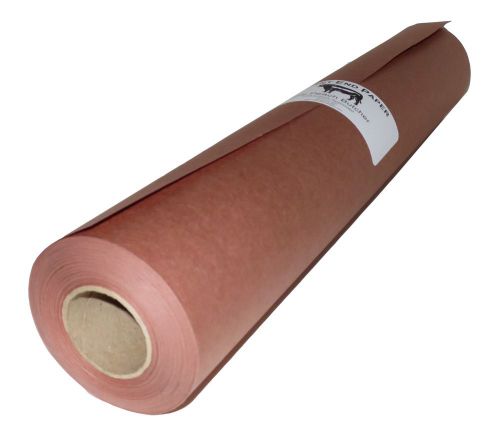 18&#034; x 150&#039; pink/peach butcher paper roll smoker safe aaron franklin bbq style for sale