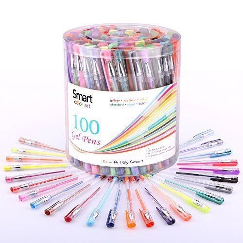 Smart Color Art 100 Piece Gel Pen Set