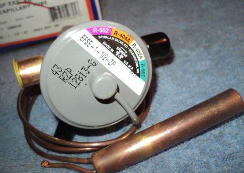 Sporlan tev thermostatic expansion valve efse-1-1/2--zp  3/8x1/2 odf 1/4 odf ext for sale