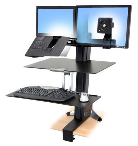 WorkFit-S, LCD &amp; Laptop with Worksurface+