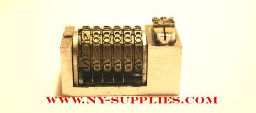 3/16&#034; letterpress numbering machine, 6 digits for heidelberg windmill or kluge . for sale