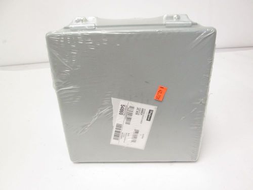 New Hoffman A808CH Electrical Enclosure 8&#034; x 8&#034; x 4&#034; Depth w/ Cont. Hinge Gray
