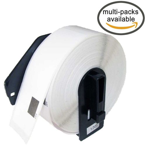 LiteTite DK-1201 (4 Rolls) Die-Cut Address Labels Compatible with Brother P-T...