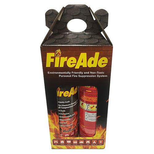 FIREADE PORTABLE FIRE SUPPRESSANT EXTINGUISHER CAMPER CAR RV - 2 CAN PACK