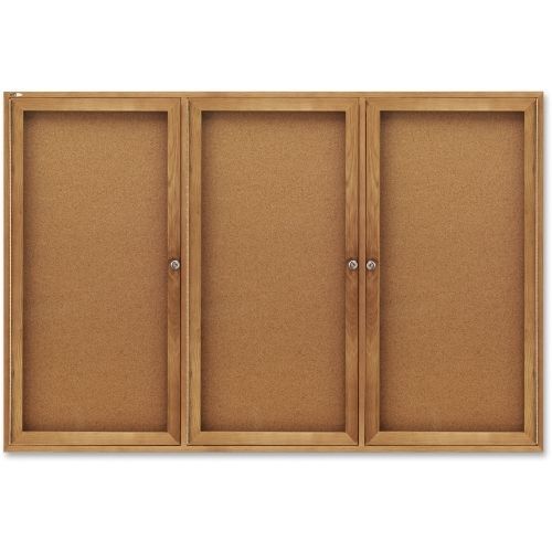 NEW ACCO 367 Enclosed Cork Bulletin Board for Indoor Use 6x4