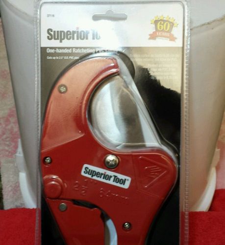 ( Superior Tool 37116 )  PVC Pipe Cutter, One Handed Ratcheting,