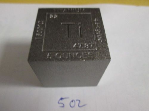 5 oz Titanium Ti Cube square block  Bar