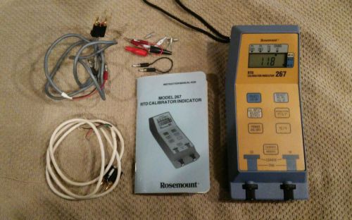Rosemount model 267 rtd calibrator/indicator