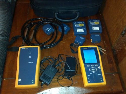 Fluke dtx-1800 cable analyzer with pla002, cha001, dtx-mfm, case etc. for sale
