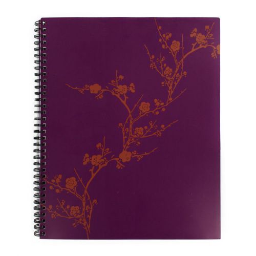 Carolina Pad And Paper, Asian Fusion, 8 Pocket Organizer Folder, Purple