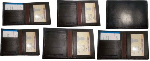 Slim Business Credit Card ID card case, Brown 4 Card holder, Brand New lot of 6
