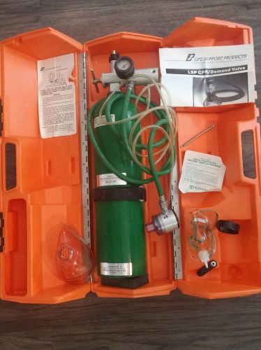 Life support products/life support oxygen resuscitator with masks/manuals/tank!