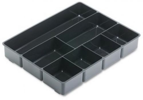 Rubbermaid - extra deep desk drawer director tray, plastic - blackrubbermaid for sale