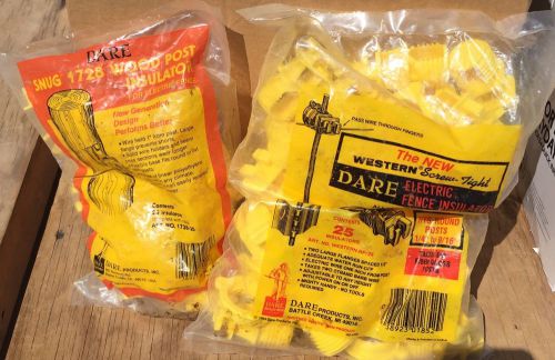 Dare - Western Electric Fence Insulators-Fiberglass or Steel Posts - ( 2 )25pks.