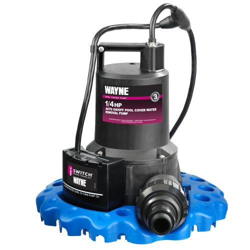 Wayne wapc250 - 50 gpm 1/4 hp automatic iswitch pool cover pump for sale