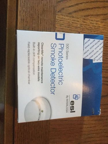 ESL 521BXT 500 Series Two-Wire Photoelectronic Smoke Detector with Heat Sensor