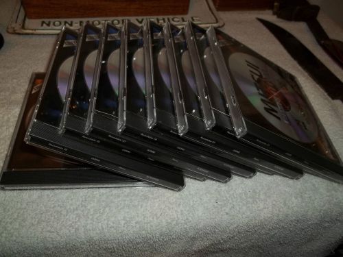 9 NEW STANDARD SINGLE BLACK JEWEL CASES CD DVD / HOLDS ONE DISC/ NOT INCLUDED