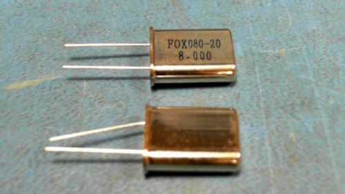 41-pcs frequency crystal 8mhz 20pf 2-pin hc-49/ulf fox fox080-20 08020 fox08020 for sale